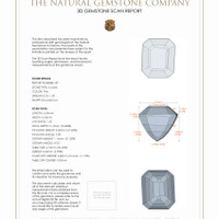 3.05 Ct.Tw.Total Carat Weight Kunzite Pair from Afghanistan 3 D Scan Report