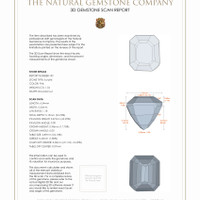 3.05 Ct.Tw.Total Carat Weight Kunzite Pair from Afghanistan 3 D Scan Report