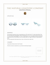 5.35 Ct.Tw.Total Carat Weight Aquamarine Pair from Brazil Appraisal