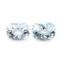 5.35 Ct.Tw.Total Carat Weight Aquamarine Pair from Brazil Video