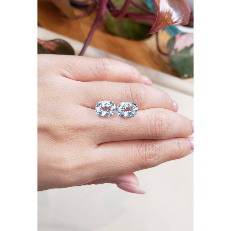 5.35 Ct.Tw. Aquamarine Pair from Brazil