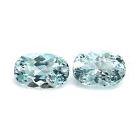 4.94&nbsp;Ct.Tw.Total Carat Weight Aquamarine Pair from Brazil Video