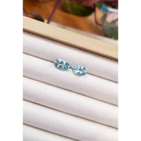 4.94 Ct.Tw.Total Carat Weight Aquamarine Pair from Brazil Life Style