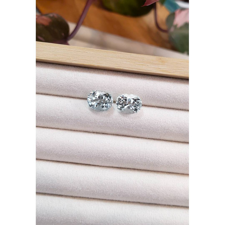 9.65 Ct.Tw. Aquamarine Pair from Brazil