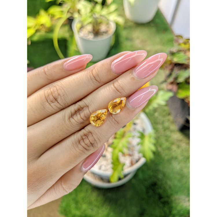 4.72 Ct.Tw. Citrine Pair from Brazil