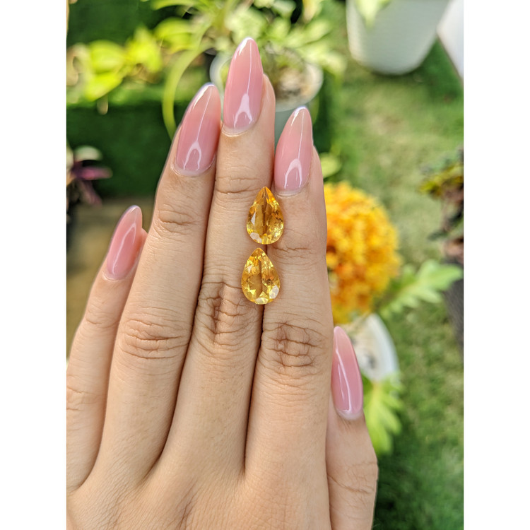 4.72 Ct.Tw. Citrine Pair from Brazil