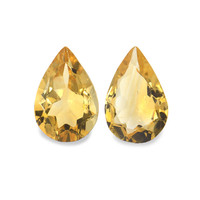 4.38 Ct.Tw. Pear Citrine Pair