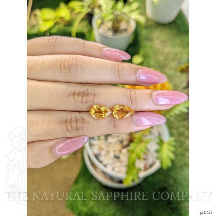 4.38 Ct.Tw. Citrine Pair from Brazil