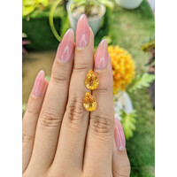 5.47 Ct.Tw.Total Carat Weight Citrine Pair from Brazil Life Style