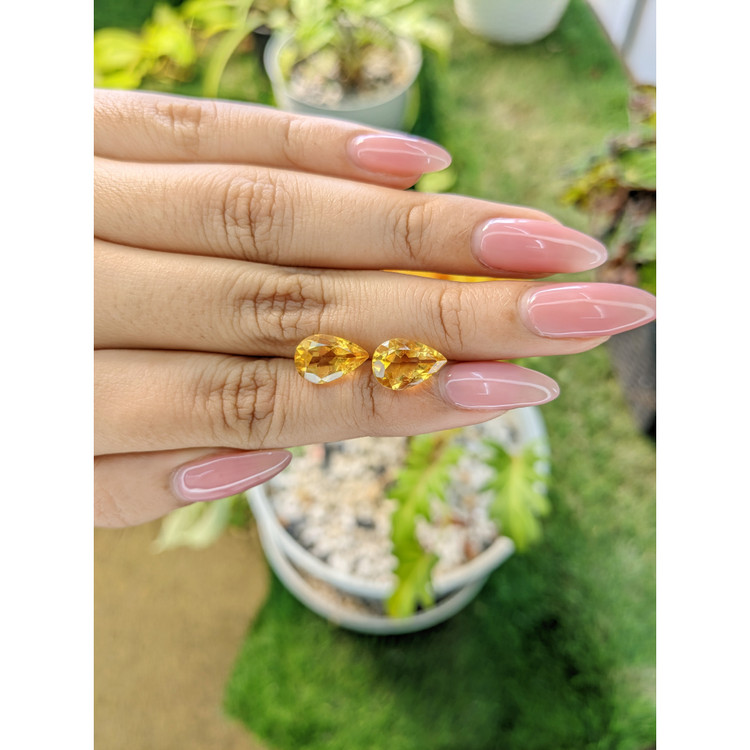 5.47 Ct.Tw. Citrine Pair from Brazil