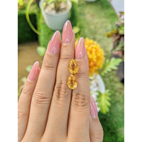 5.68 Ct.Tw.Total Carat Weight Citrine Pair from Brazil Life Style