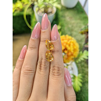 4.84 Ct.Tw.Total Carat Weight Citrine Pair from Brazil Life Style