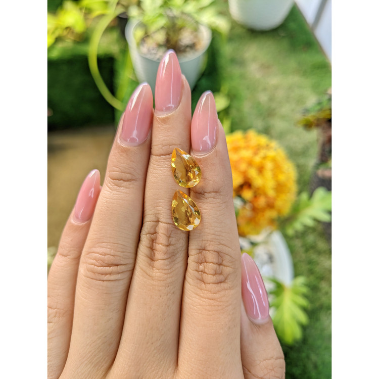 4.84 Ct.Tw. Citrine Pair from Brazil