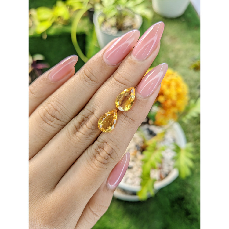 4.84 Ct.Tw. Citrine Pair from Brazil