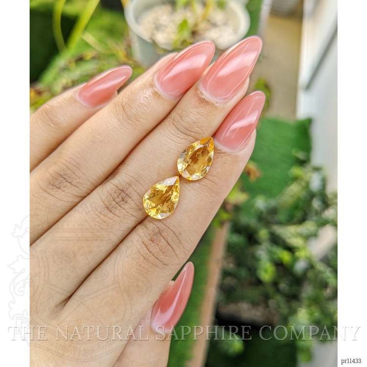 5.51 Ct.Tw. Citrine Pair from Brazil