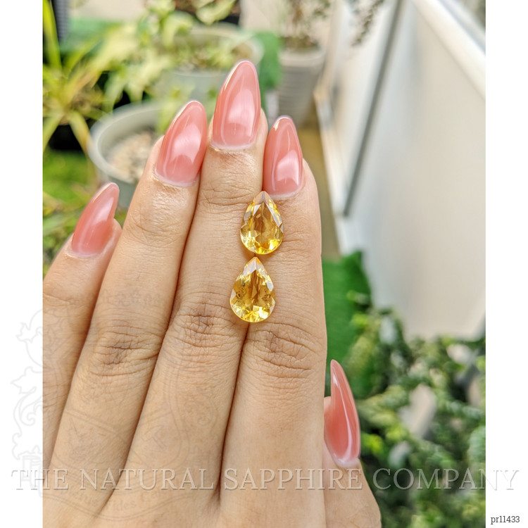 5.51 Ct.Tw. Citrine Pair from Brazil