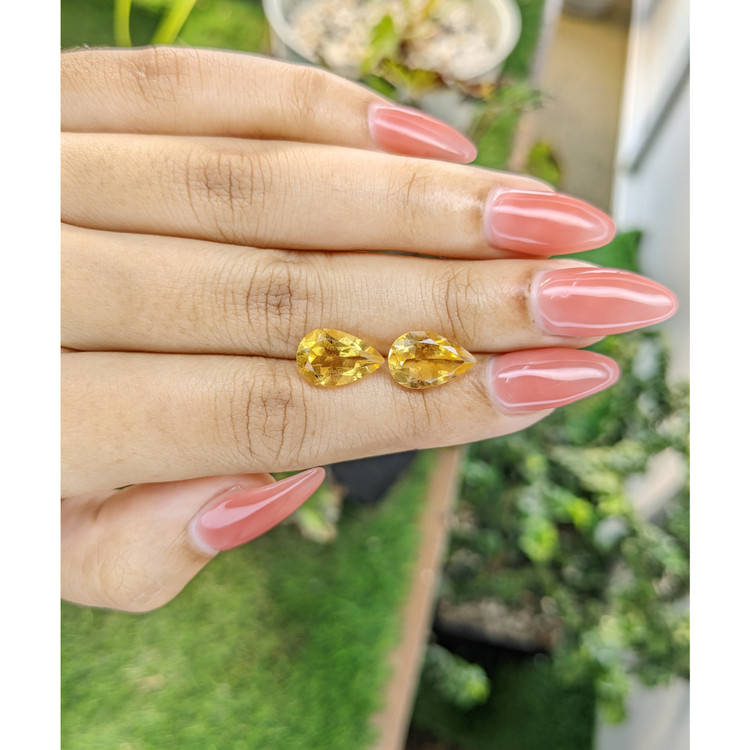 5.32 Ct.Tw. Citrine Pair from Brazil