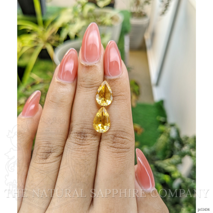 5.32 Ct.Tw. Citrine Pair from Brazil