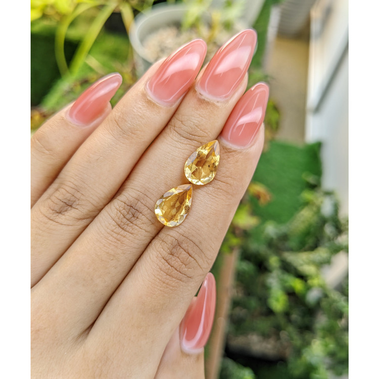 4.71 Ct.Tw. Citrine Pair from Brazil