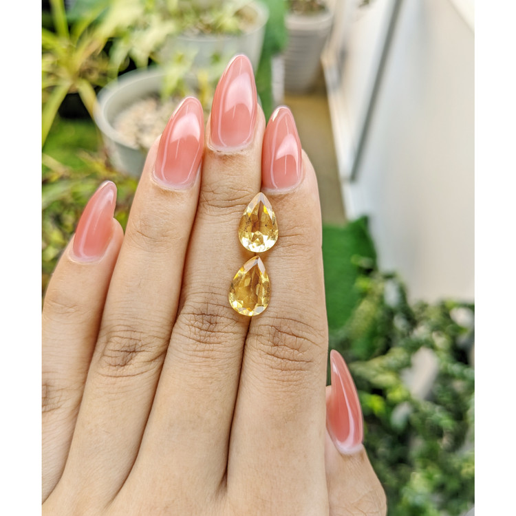 4.71 Ct.Tw. Citrine Pair from Brazil