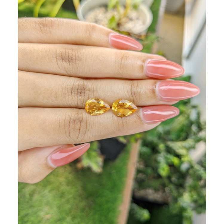 4.49 Ct.Tw. Citrine Pair from Brazil