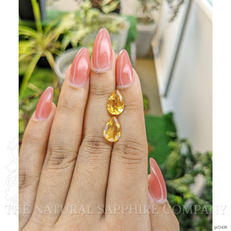 4.49 Ct.Tw. Citrine Pair from Brazil