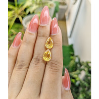 5.06&nbsp;Ct.Tw.Total Carat Weight Citrine Pair from Brazil Life Style