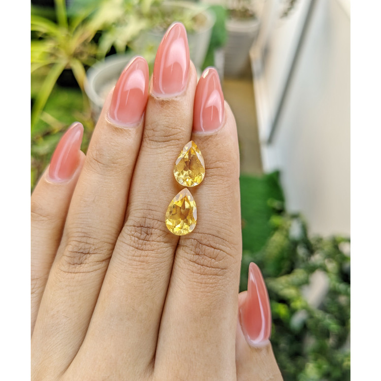 5.06 Ct.Tw. Citrine Pair from Brazil