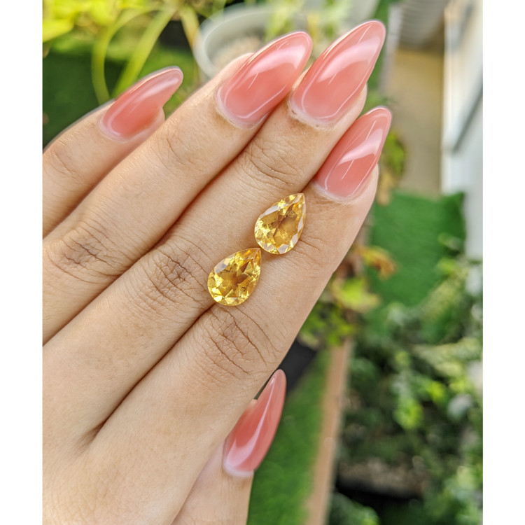 5.06 Ct.Tw. Citrine Pair from Brazil