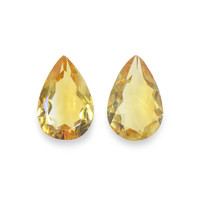 4.46 Ct.Tw. Pear Citrine Pair