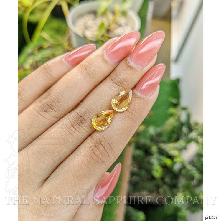 4.46 Ct.Tw. Citrine Pair from Brazil