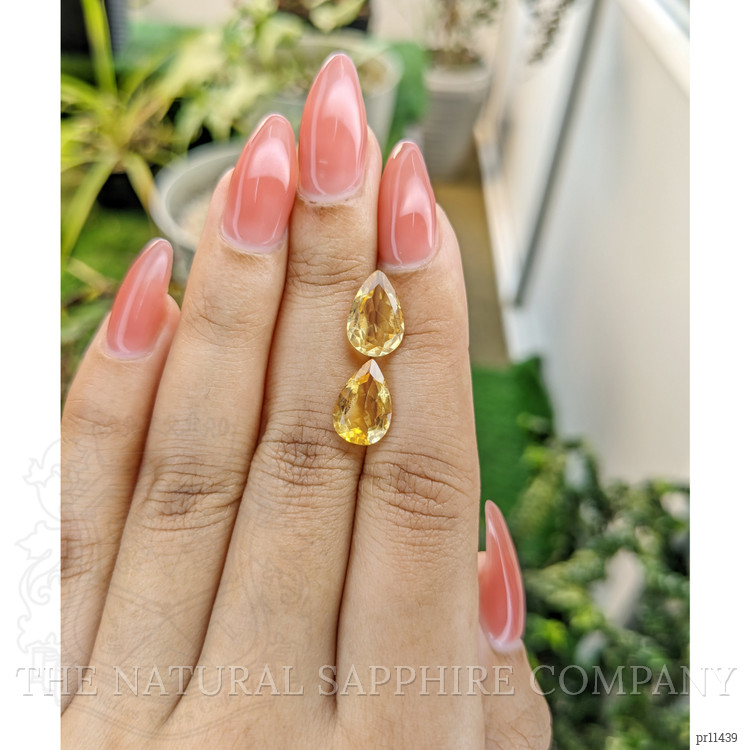 4.46 Ct.Tw. Citrine Pair from Brazil