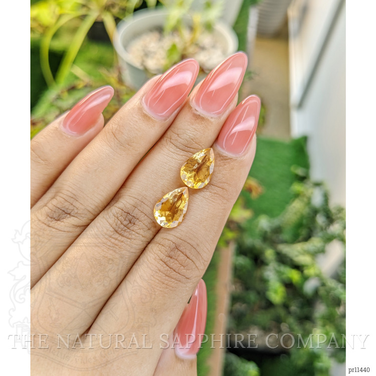 5.60 Ct.Tw. Citrine Pair from Brazil