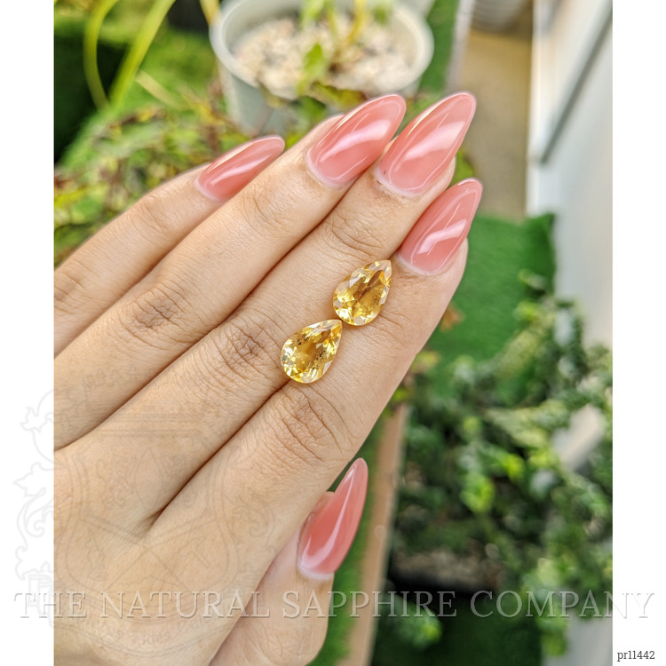 5.73 Ct.Tw. Citrine Pair from Brazil