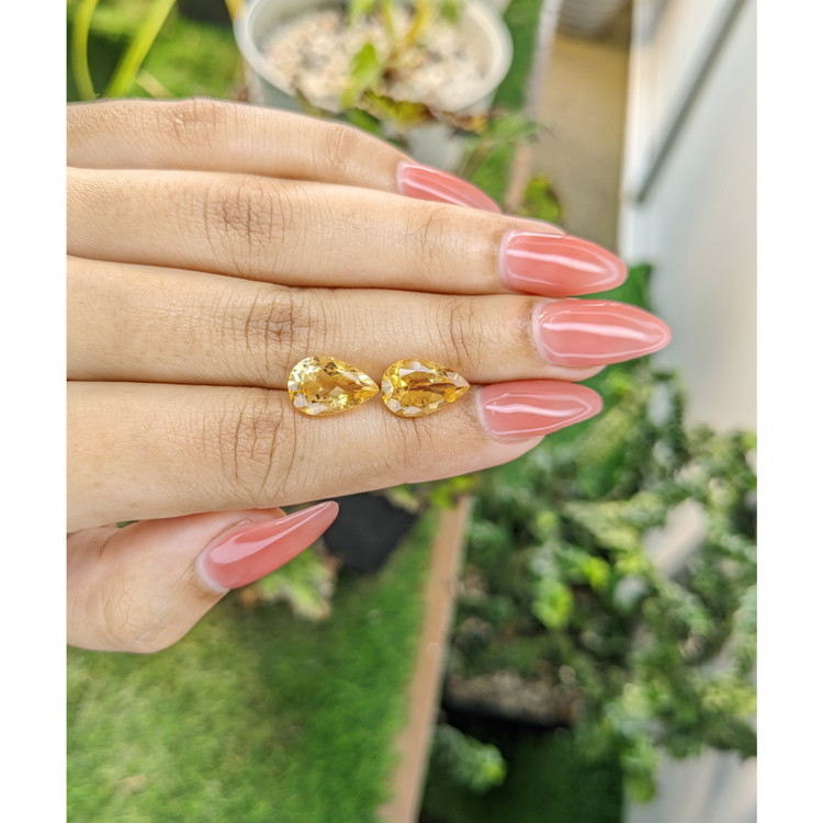 5.73 Ct.Tw. Citrine Pair from Brazil