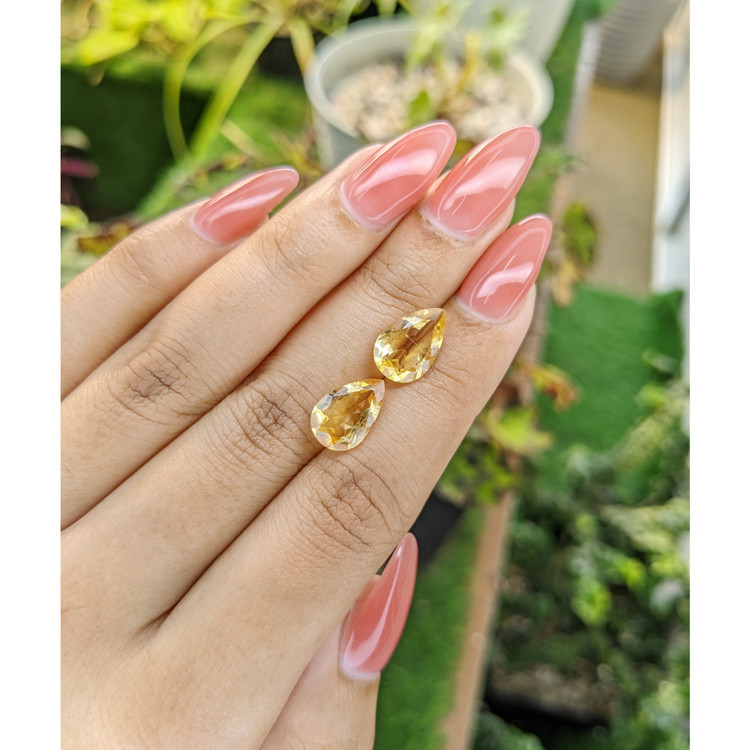 5.08 Ct.Tw. Citrine Pair from Brazil