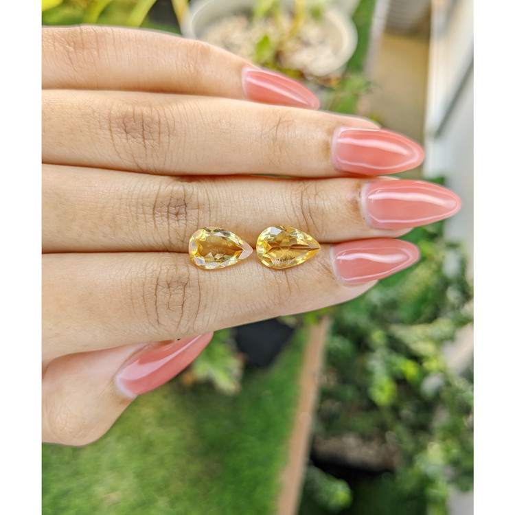 5.08 Ct.Tw. Citrine Pair from Brazil