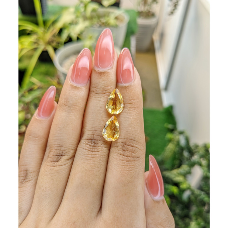 5.08 Ct.Tw. Citrine Pair from Brazil