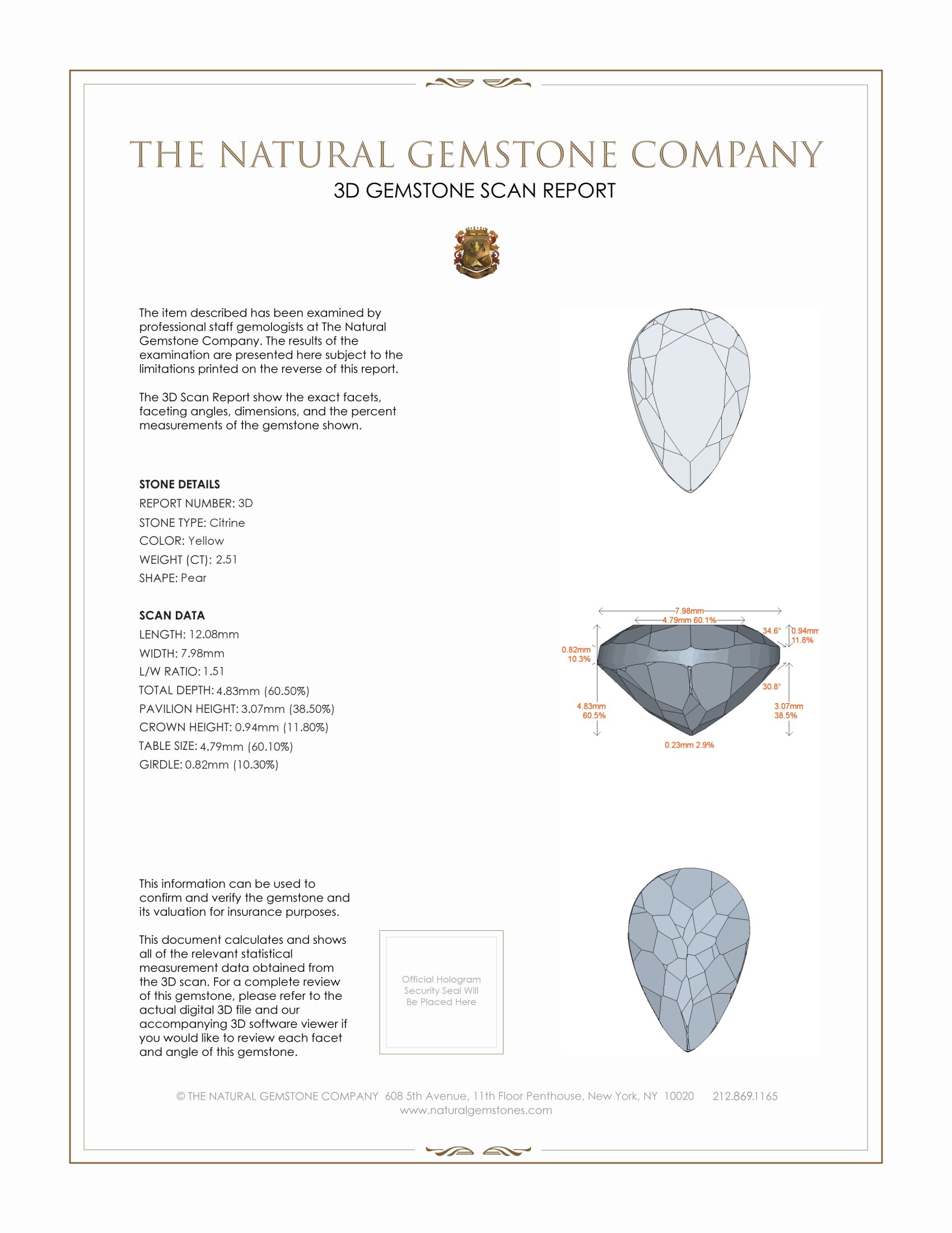 5.08 Ct.Tw. Citrine Pair from Brazil