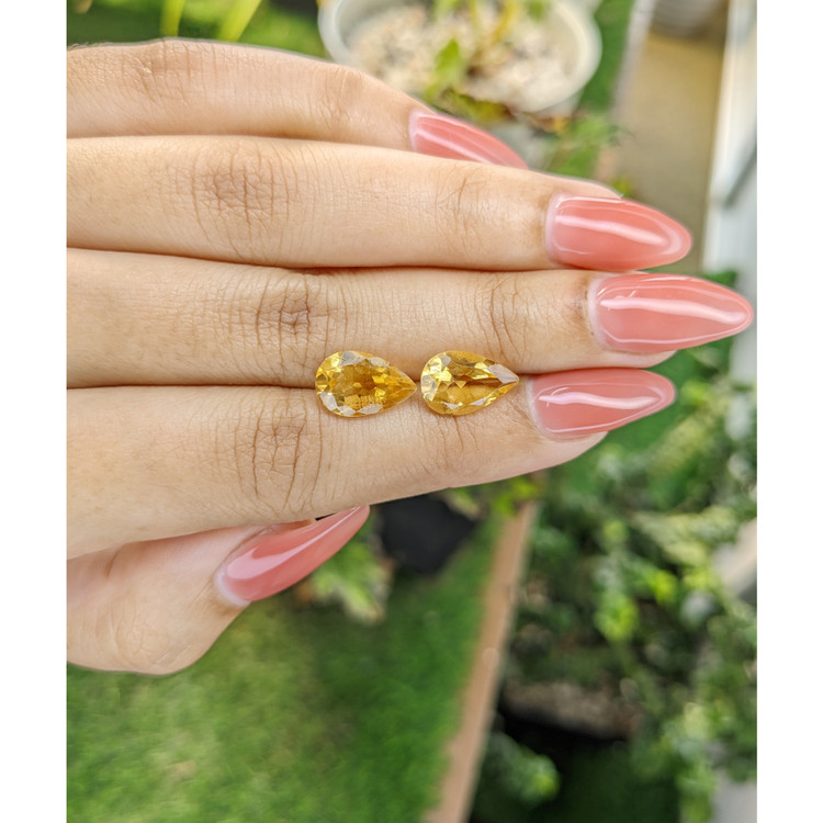 4.88 Ct.Tw. Citrine Pair from Brazil