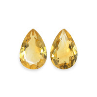 5.17 Ct.Tw. Pear Citrine Pair