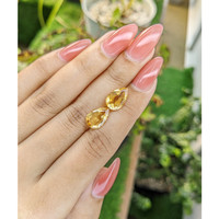 5.17&nbsp;Ct.Tw.Total Carat Weight Citrine Pair from Brazil Life Style
