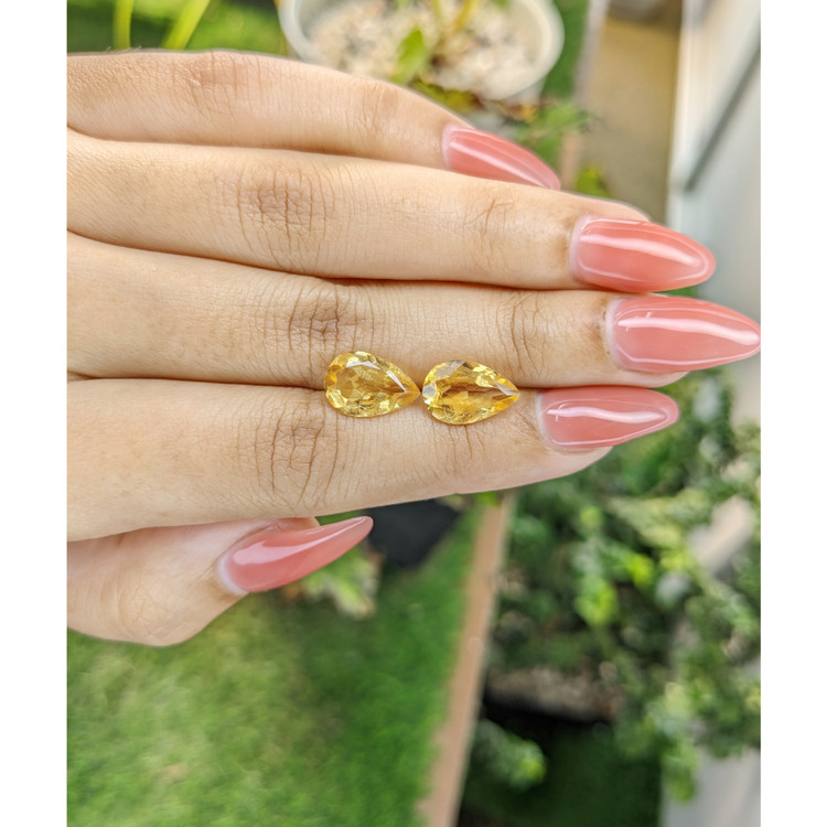 5.17 Ct.Tw. Citrine Pair from Brazil