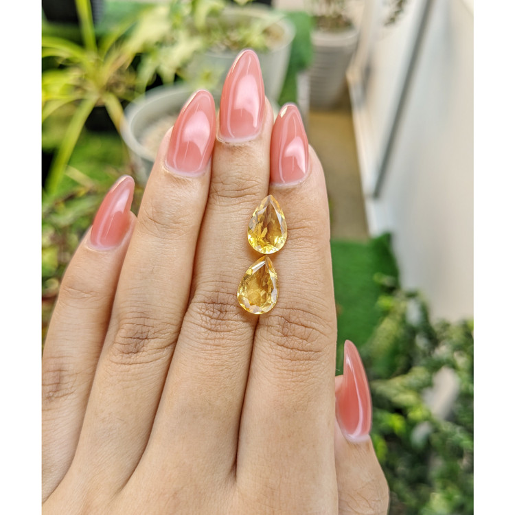 5.17 Ct.Tw. Citrine Pair from Brazil