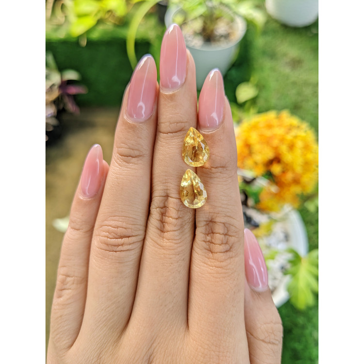 5.59 Ct.Tw. Citrine Pair from Brazil