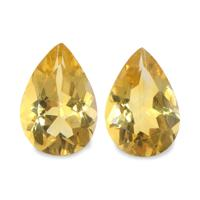 4.85 Ct.Tw. Pear Citrine Pair