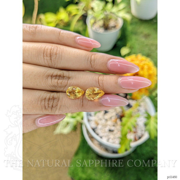 4.85 Ct.Tw. Citrine Pair from Brazil