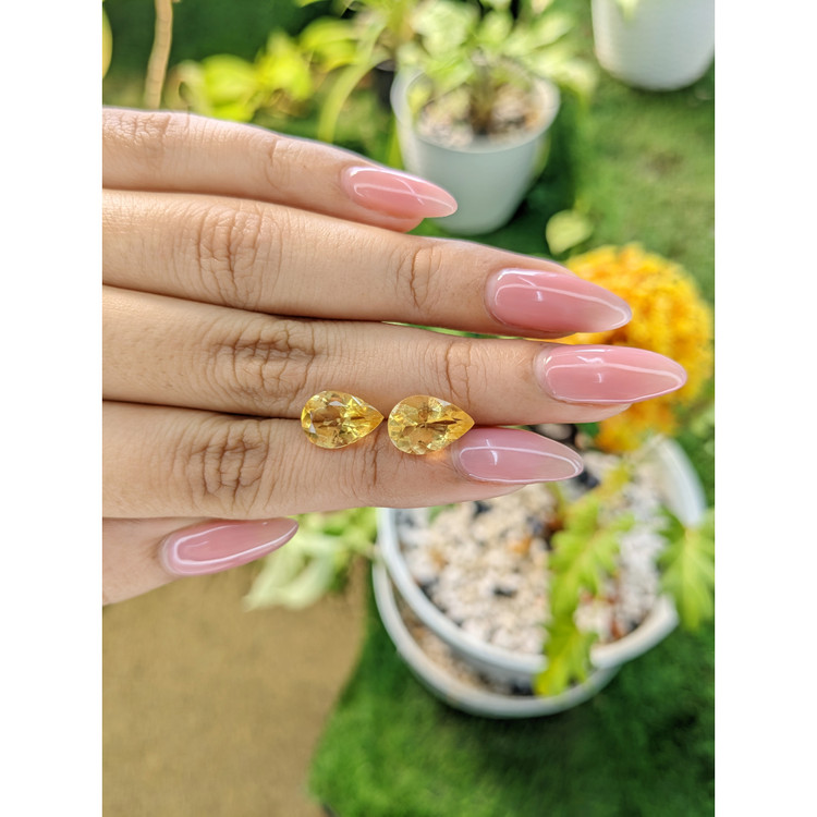 4.85 Ct.Tw. Citrine Pair from Brazil