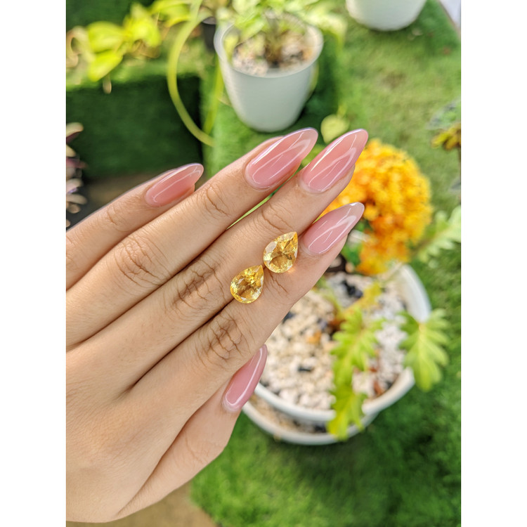 4.85 Ct.Tw. Citrine Pair from Brazil