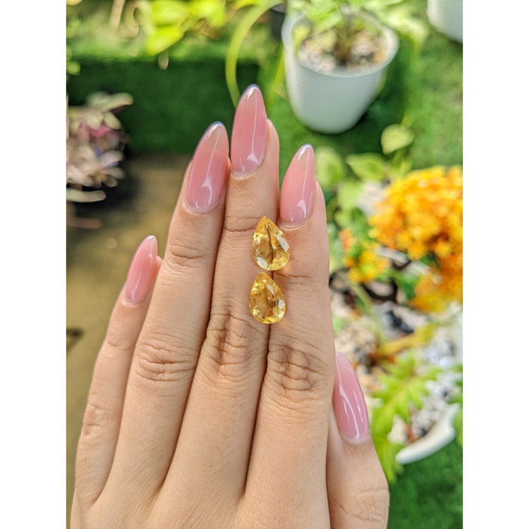 4.85 Ct.Tw. Citrine Pair from Brazil